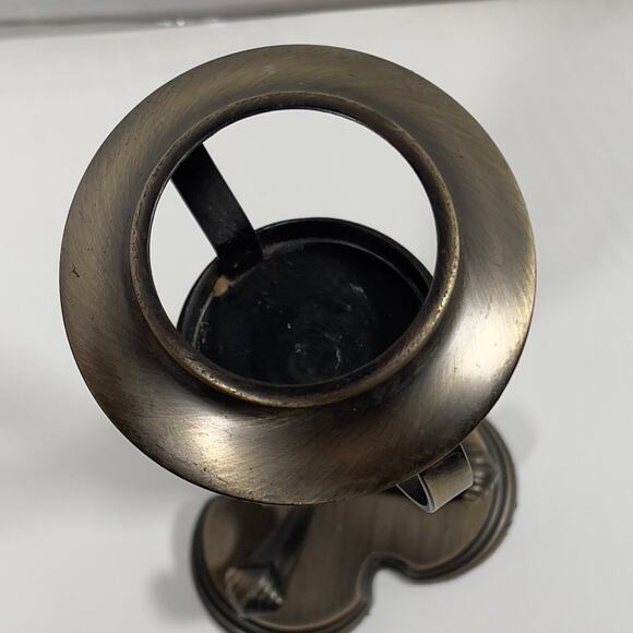 PartyLite Vintage Lotus Mid Century Modern Metal Candle Holder Tealight 10" - Picture 8 of 16